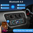 Dykucic MP3 7-Color Single Din Car Stereo with Touchscreen Bluetooth, Player Supports Steering Wheel Control, USB/SD/FM