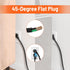 Power Strip with 2700J Surge Protector, 8FT Cord, Flat Plug, 6 Outlet Metal Strip for Garage and Kitchen