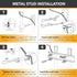 CondoMounts MSK8001 Steel Stud TV Mounting Kit, Metal Stud Anchors, Holds 200lbs on Steel Stud, Includes 6 Elephant