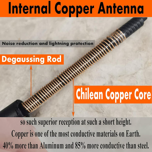 MINILAOMA 8 Inch 200 (2011-2014), 200 Rubber Antenna for Chrysler Chrysler Antenna - Car Wash Proof, Internal Copper