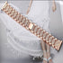 Compatible Mindrose Smart Watch Bands, Lamshaw Quick Release Jewelry Bling Diamond Metal Strap for H80 1.47 inch