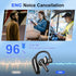 IAMJOY Headset V5.4 14 140H Bluetooth Dual-Mic Wireless Bluetooth Earpiece Noise Canceling Hands-Free Headphones Hours