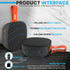 PyleUsa Portable Bluetooth Mini Loud Speaker, TWS Stereo, Strong Bass, IPX7 Waterproof, Supports Micro SD/TF/AUX for