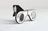 Mini Virtual Reality Glasses for Smartphone Foldable VR Headset Compliant with iPhone & Android Cell Phone Vr Games and 3D Movies