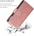UEEBAI Wallet Case for iPhone 11 - PU Leather Magnetic Closure Handbag with Zipper Pocket, Glitter Pink