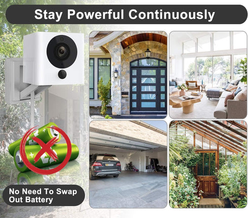 Itramax 30 FT Micro USB Power Cable (2 Pack) for Wyze Cam, Yi Cam, Nest Cam, Blink Mini, Arlo Q, Zmodo.