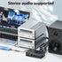 BolAAzuL 3.5mm 1 4 4-Way 4-Channel 1x4 Aux + RCA L/R Audio Splitter in Out, Stereo Audio Distributor Box Stereo RCA