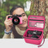 Vlogging Camera Case for Duluvulu, TEBNGIHNM, Zheozeig, Oiadek 4K Digital Cameras, Red Storage for Lens and Accessories