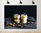 TryKid 10x7ft Yogurt Parfait Backdrop Walnut Caramel Sauce Mint Healthy Dessert Scene Photography