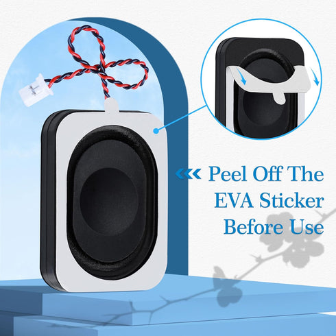 2 Pieces/1 Pair Side Sound 4 Ohm 2 Watt/3 Watt Rectangle Cavity Speaker, JST-PA 1.25 mm 2-Pin Interface Wire