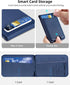 Magsafe Wallet for iPhone - Strongest Magnetic Wallet with Adjustable Stand, Works with Apple Find My, 6 Cards Holder,