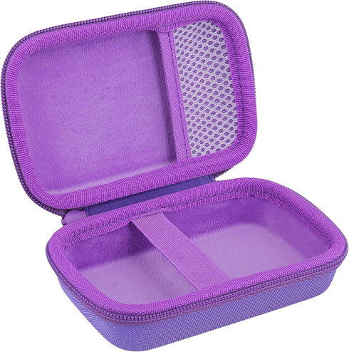 co2CREA Hard Carrying Case for JBL Go 4 Go3 Go 3 Eco Waterproof Ultra Portable Bluetooth Speaker (Purple Case)