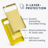 kwmobile TPU Silicone Case Compatible with Google Pixel 6, Soft Finish Phone Cover in Radiant Yellow