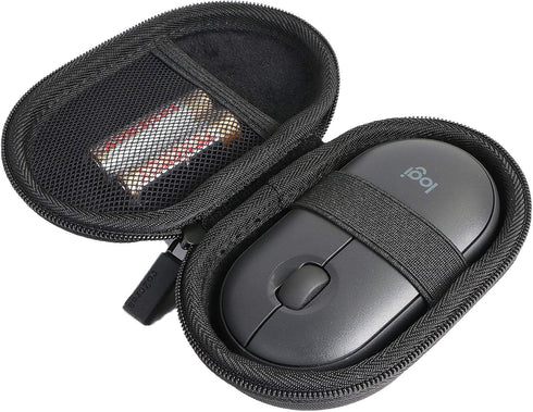 co2CREA Hard Case for Logitech Pebble M350 M355 i345 Wireless Bluetooth Mouse (Graphite Case)