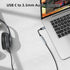Welldiea USB-C to 3.5mm Headphone Jack Adapter, Compatible with iPhone 15 Series, Samsung Galaxy S22 and More