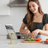 HZZADZXW Metal Cell Phone Stand for Desk, Cute One-Piece Phone Holder, Stable Desktop Display Dock for iPhone, iPad