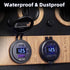 Qidoe 2 Pack USB C Car Charger - PD3.0 20W and QC3.0 18W with LED Voltmeter and ON/Off Switch