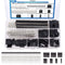 Taiss 600PCS Dupont Connector Kit, 2.54mm 1/2/3/4/5/6/7 Pin Housing Connector and Male Female Crimp Pin
