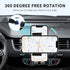 Wireless Car Charger Mount, 15W Qi Fast Charger with Smart Sensor Air Vent, Automatic Clamping Phone Holder for iPhone