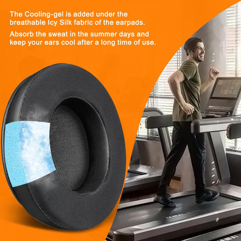SOULWIT Cooling Gel Earpads Replacement for OneOdio Pro-10/Pro-30/Pro-50/Studio HiFi/Studio Pro-C Y80B/Monitor 60