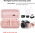 4K Digital Camera Carrying Case for Femivo/VETEK/IWEUKJLO/VJIANGER/WIKICO/Saneen/OIEXI 4K 48MP Vlogging Camera, Travel Compact Camera Storage Cover Bag Organizer Holder, Rose Gold