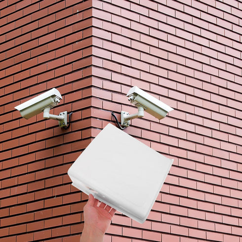 Homoyoyo Outdoor Universal Camera Dust Cover, Sun Rain Shield for Security Cameras, White