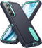 BaHaHoues Case for Samsung Galaxy S22, Shockproof/Dustproof Military Grade Cover with Built-in Kickstand, Dark