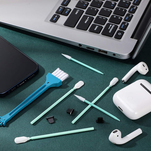 Frienda Anti Dust Plug Metal Phone Dust Plug for iPhone 11/11 Pro/12 Series with Cleaning Brush Kit