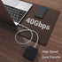 2FT USB 4 Cable, 240W Short C Cable, 40Gbps High Speed Data Transfer, 8K 60Hz Single & Dual 4K 60Hz Video Output