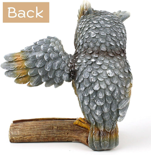 Needzo 5.5 6.5 Inches Wise Owl Phone Stand, Resin Animal Smartphone Holder, Home and Office Accessory, Novelty Gifts, x