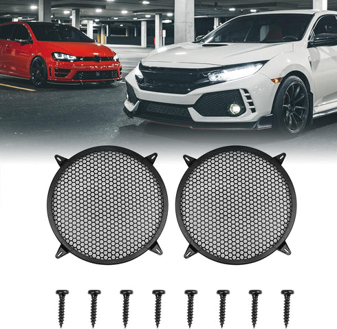 X AUTOHAUX 2pcs Grill Cover 12 Inch Mesh Protector Car Speaker Cover Woofer Subwoofer Grill