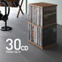 Retro Walnut MDF CD Holder Desk Rack Organizer, Cute Stand Holds 30 CD Cases, CD Storage for Theatre Room