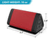 OontZ Angle 3 Portable Bluetooth Speaker, Wireless 5.0, 10 Watts, Crystal Clear Stereo Sound, IPX5 Water Resistant, Red