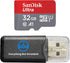 SanDisk 32GB MicroSDHC Ultra Memory Card for Insta360 Action Camera, Bundle with MicroSD Card Reader