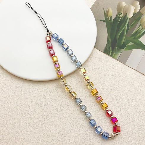 MOTOFITOOL Beaded Camera Wrist Strap Cute Digital Camera Charm Lanyard Phone Chain Keychain Beaded Phone Lanyard Bag