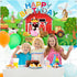 Tatuo Farm Birthday Party Decorations, Backdrop Banner with Farm Animals, Large Barnyard Animal Photography Backdrop
