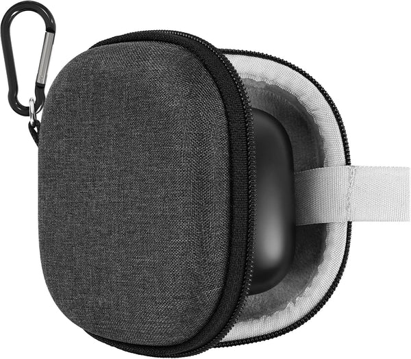 Geekria Shield Earbuds Case for Beats Powerbeats Pro 2, Replacement Hard Shell Travel Bag with Cable Storage (Grey)