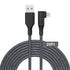 Apple MFi Certified Extra Long 20 ft Right Angle Lightning Cable - Braided Fast Charger for iPhone 13, 12, 11, X.
