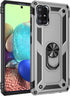 Military Grade Drop Impact Case for Samsung Galaxy A71 5G, Heavy Duty Shockproof Armor with 360° Rotating Ring (Silver)
