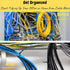Bates 200 Pack Black 4 Inch Cable Zip Ties - Electrical Tie Wraps, Cord Ties