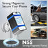 CornrStr 17, 16, 15 Shower Mirror Phone Holder Magsafe Compatible - Instant Suction Reusable Mirror Phone Holder