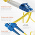 BEYONDTECH LC to SC Fiber Patch Cable, Single Mode Duplex, 3m (9.84ft), Compatible with OS1 - OS2