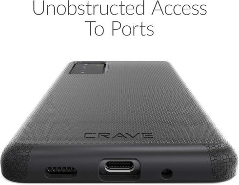 Crave Dual Guard Case for Samsung Galaxy S20 FE, Shockproof Protection Dual Layer Case, S20 FE 5G - Black