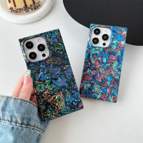Cocomii Rectangle Case for iPhone 14 Pro Max, Abalone, Compatible with MagSafe, Luxury Slim Glossy Shockproof with