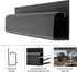 J Channel Cable Management ? Set of 5 Raceway Channels ? Cord Hider and Wire Organizer Kit for Desk, Office, and Kitchen Use by Simple Cord (Black)