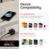 GE Pro Wall Charger, 12-Watt, Rapid Charge, Foldable Plug - Compatible with iPhone 15/Pro,Max/14/13, iPad Air/Pro,