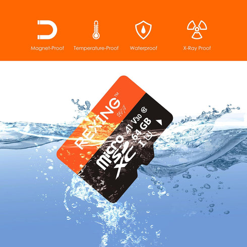 64GB microSDXC UHS-3 4K Full HD Video High Speed Transfer Monitoring SD Card with Adapter for Dash Cams, Surveillance System, Security Camera, & Body Cam