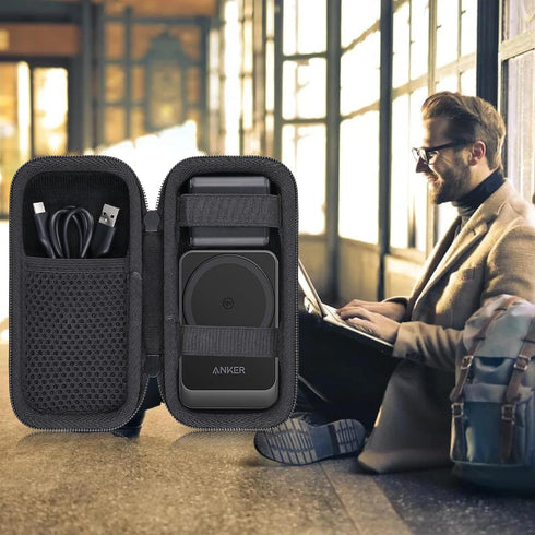 co2CREA Hard Case for Anker MagGo 3-in-1 Charging Station, Qi2 Certified 15W Wireless Charger Stand