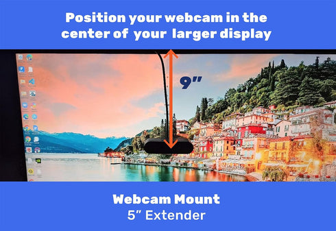 Lucky Duck Tech (5") Extender for Almost Invisible Webcam Mount