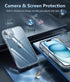 FNTCASE Clear Slim Shockproof iPhone 15 Case: Tough 5G Protection, Anti-Yellowing, Scratch & Drop Proof, 6.1 inch.